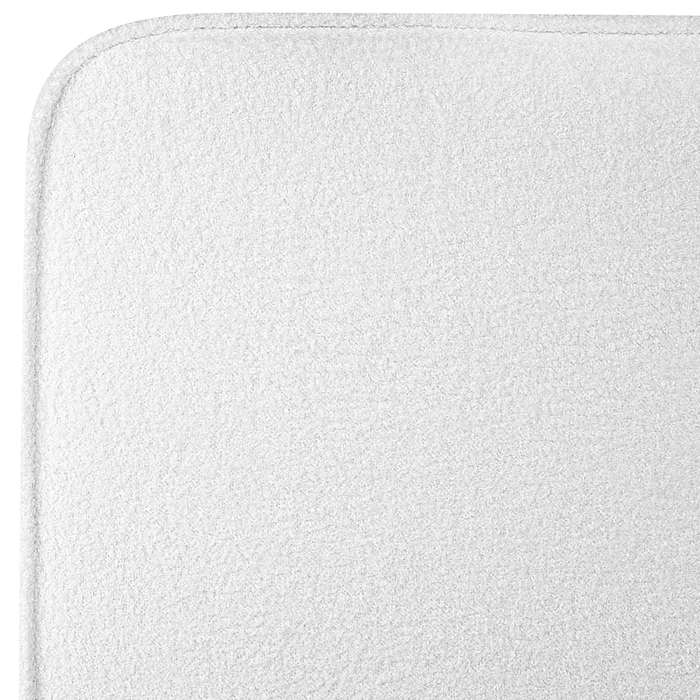 Beliani - VALOGNES - Bed - Gebroken wit - 160 x 200 cm - Bouclé