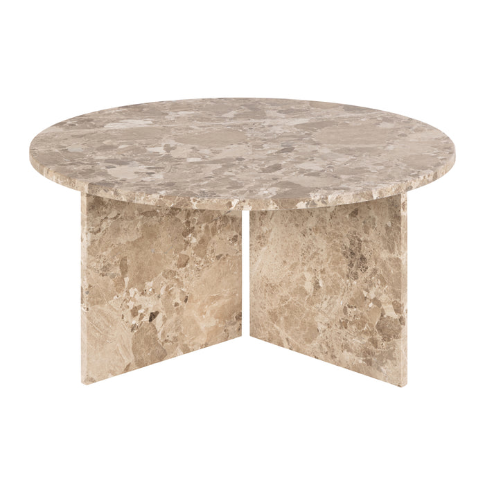 by fonQ Stone Salontafel - Rond - Bruin