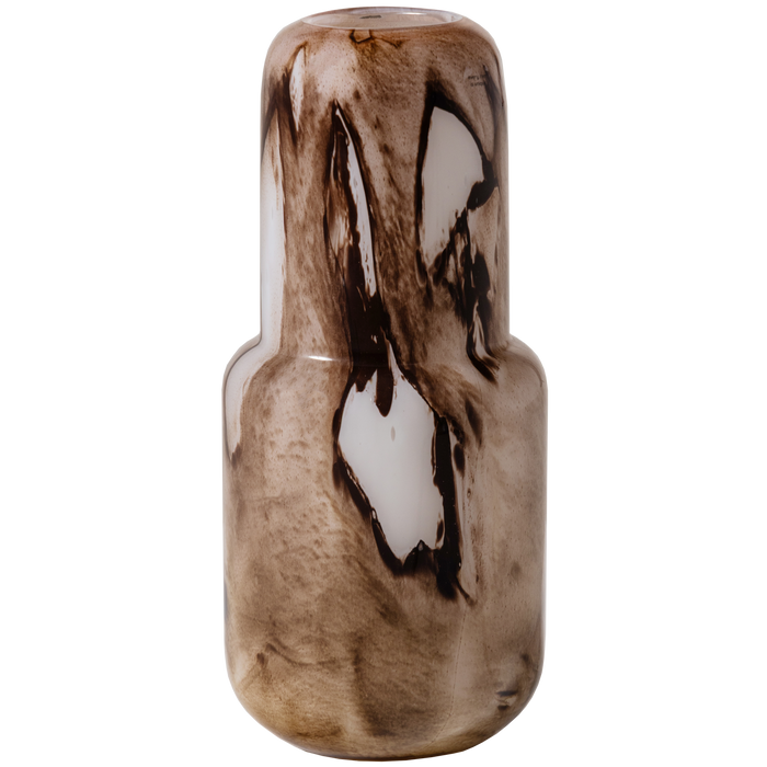 WOOOD Monika Vaas - Handgevormd - Glas - Bruin - 36x16x16