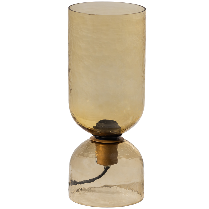 WOOOD Gigi Tafellamp Gehamerd Glas 38xØ15 cm - Naturel