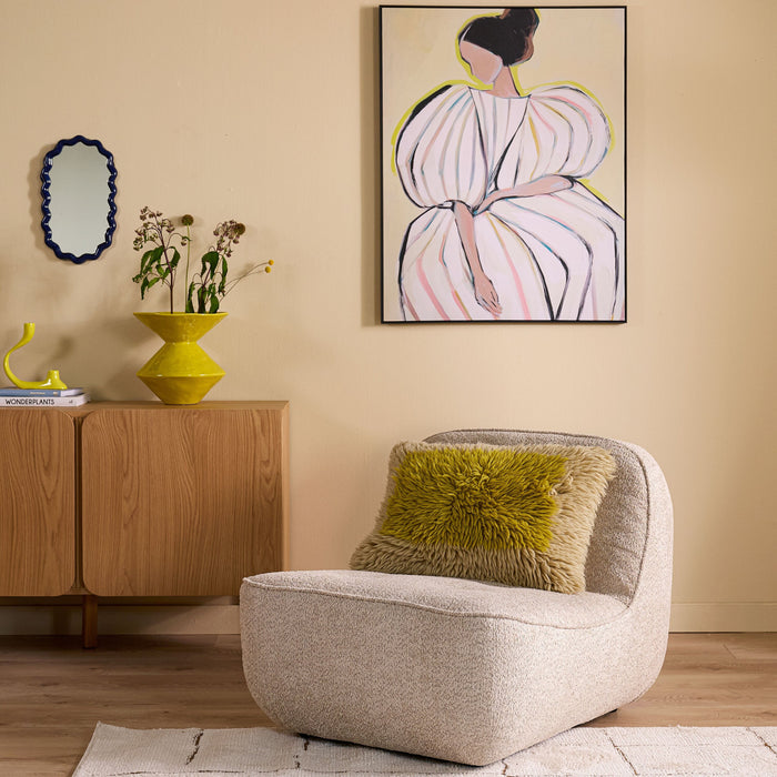 by fonQ Poco Fauteuil - Bouclé - Greige