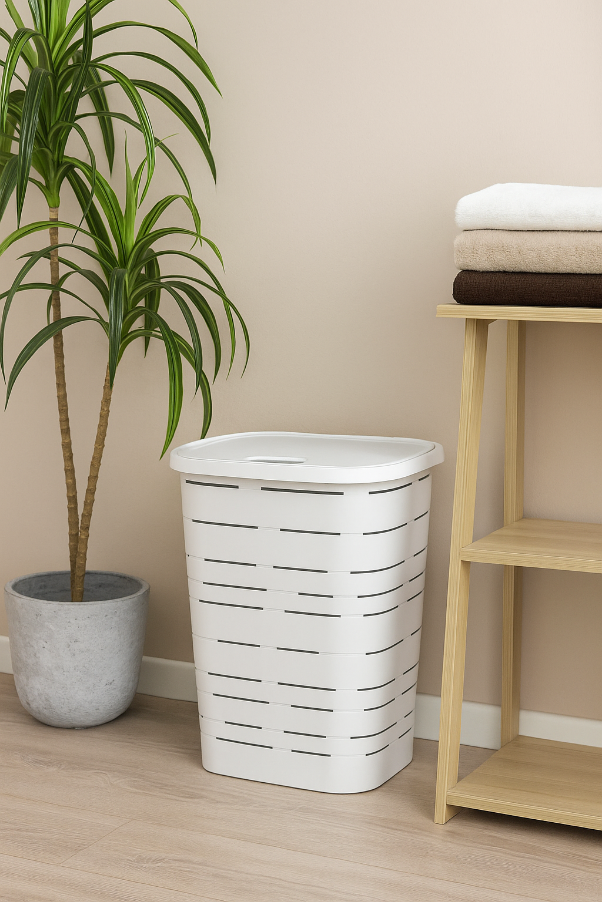 M-Home - Signature - Wasmand met deksel - 55 L - 60 x 45 x 33 cm