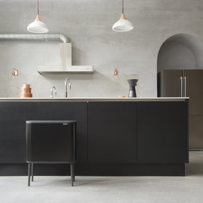 Brabantia Bo Touch Bin Afvalemmer 11 + 23 L - Zwart
