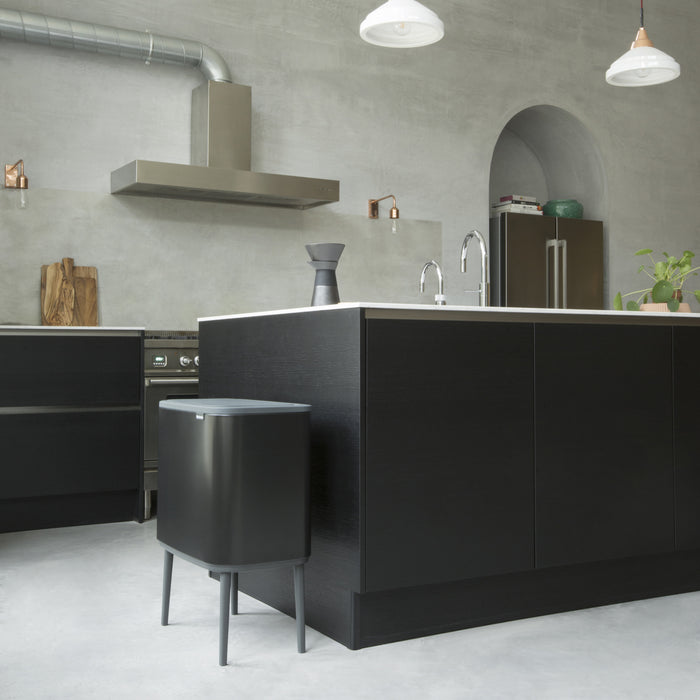 Brabantia Bo Touch Bin Afvalemmer 11 + 23 L - Zwart