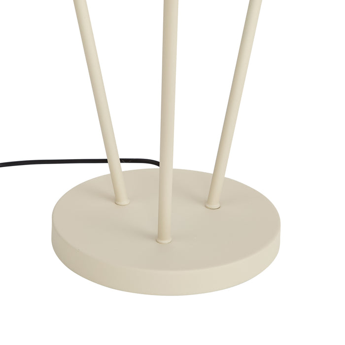 QAZQA Moderne vloerlamp beige 3-lichts GU10 35mm - Thomas