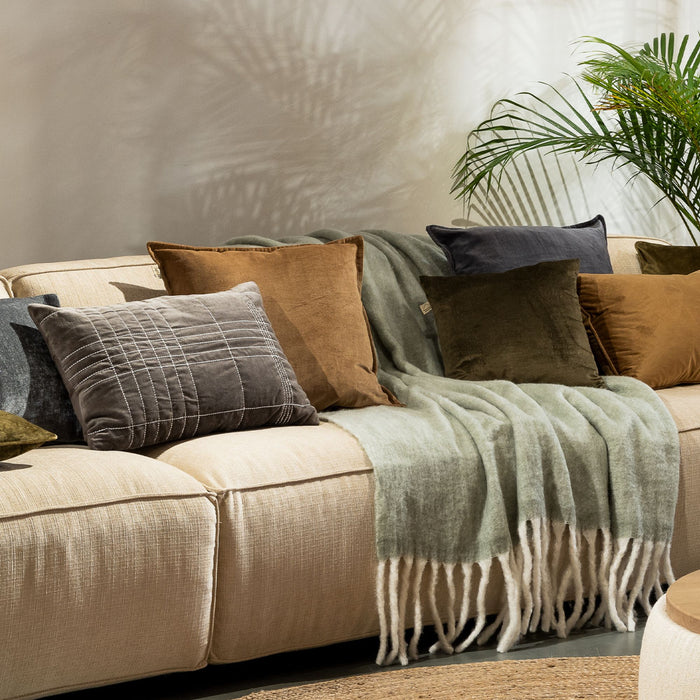 Dutch Decor sierkussen SELAH - 40x60 cm Charcoal Gray