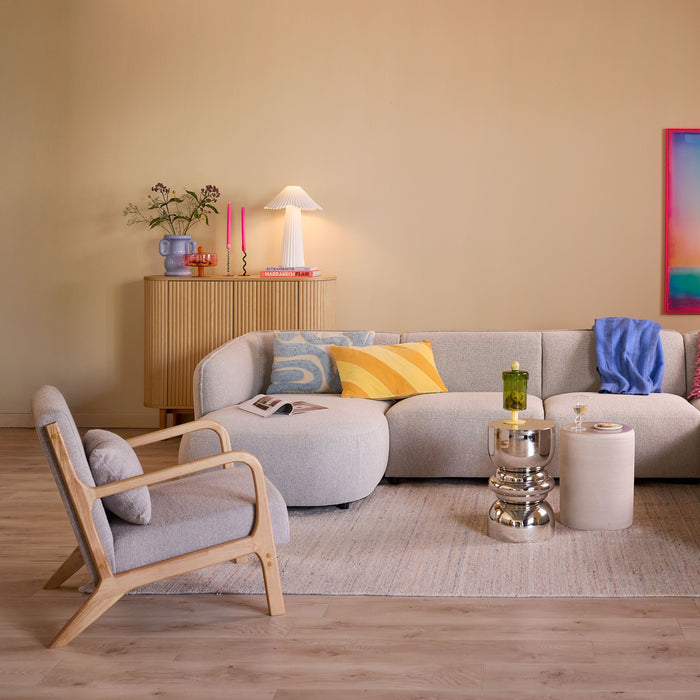 Villa Collection Styles Glazen Kandelaar Twist - Blauw / Roze