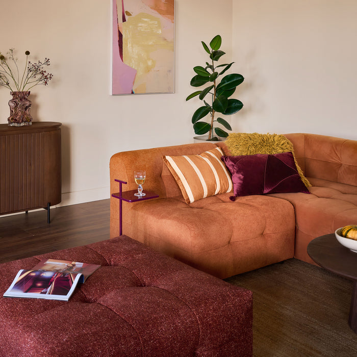 WOOOD Toste Bijzettafel Metaal - Aubergine