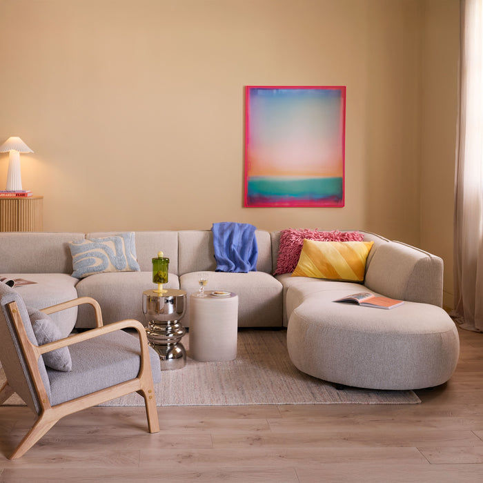 by fonQ Wave Sierkussen 40 x 60 cm - Lichtblauw