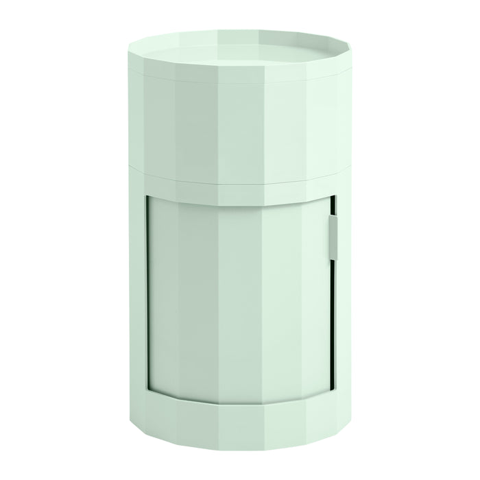 HAY Facet Bijzettafel met Opbergvak - High - Soft Mint