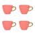 Urban Nature Culture Good Morning Koffiekop - Burnt Coral - 4 st.