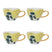 Urban Nature Culture Good Morning Cappuccino / Theekop - Floral Art Limelight - 4 st.
