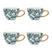 Urban Nature Culture Good Morning Cappuccino / Theekop - Leaves Aqua - 4 st.