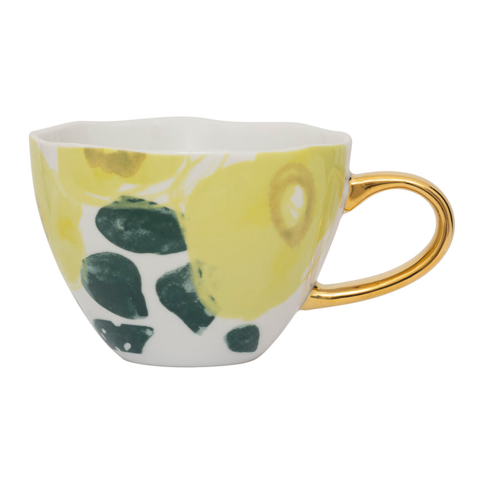 Urban Nature Culture Good Morning Cappuccino / Theekop - Floral Art Limelight - 4 st.