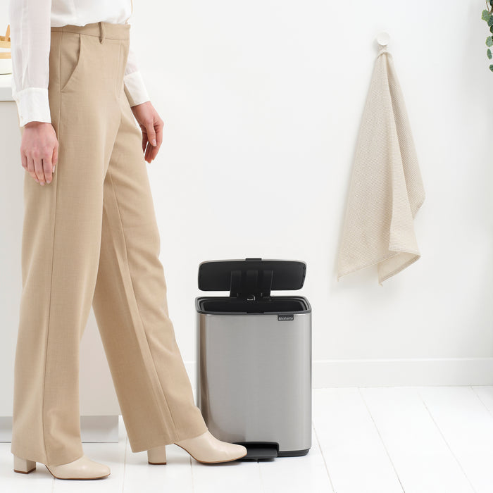 Brabantia Bo Pedaalemmer 12 L - Matt Steel