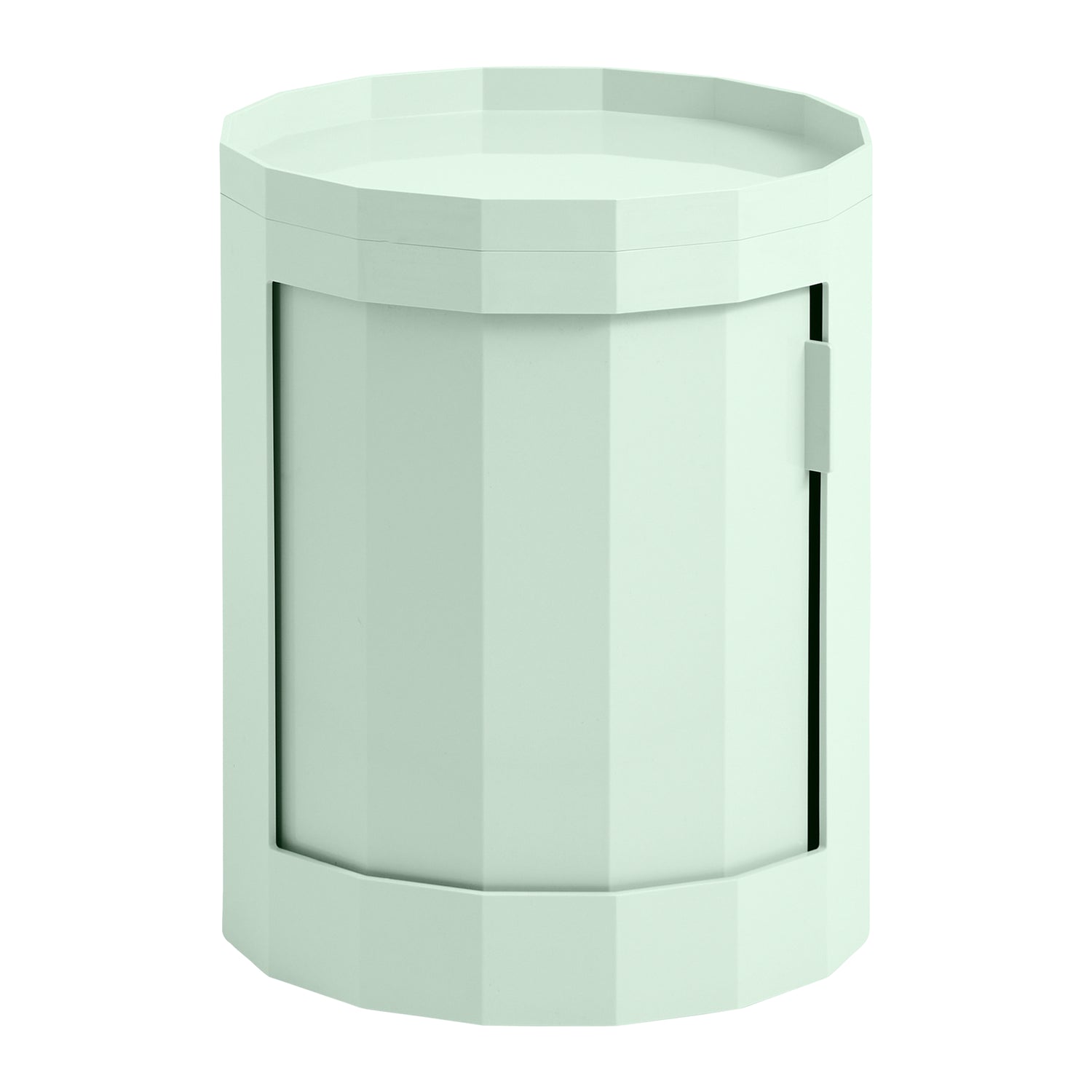 HAY Facet Bijzettafel met Opbergvak - Low - Soft Mint