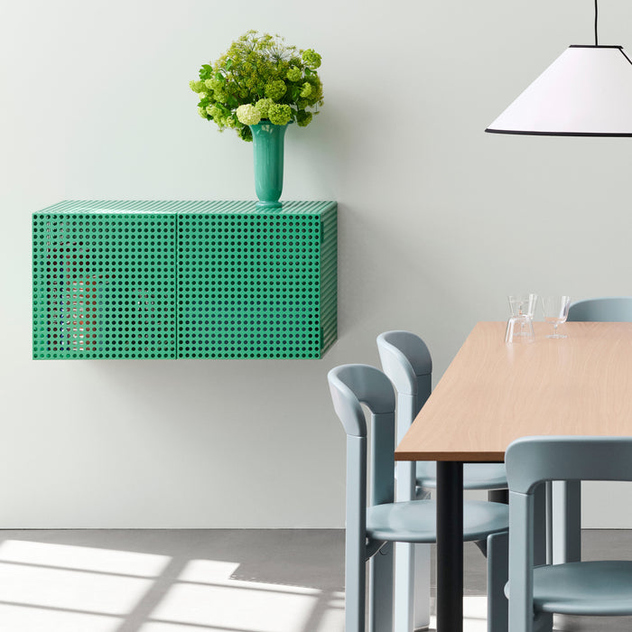 HAY Perforated Wandkast - Soft Jade