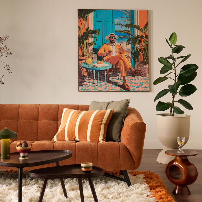 HKliving Fluffy Vloerkleed 250 x 250 cm - Crème