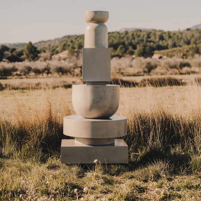 Kave Home Garbet Bijzettafel Ø 32 cm - Grijs