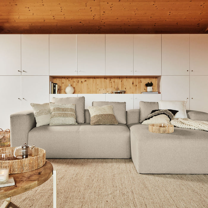 Kave Home Blok Chaise Longue Rechts - Ivoor