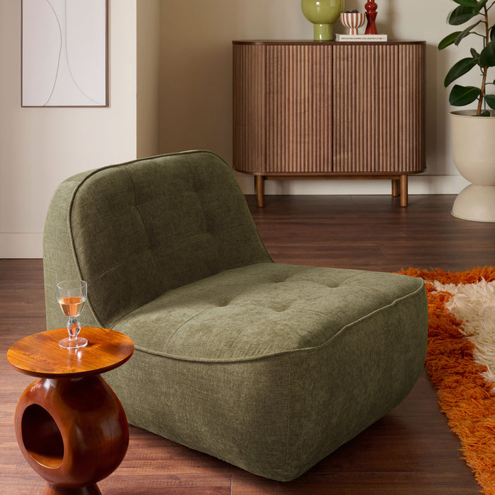 by fonQ Poco Fauteuil - Chenille - Groen