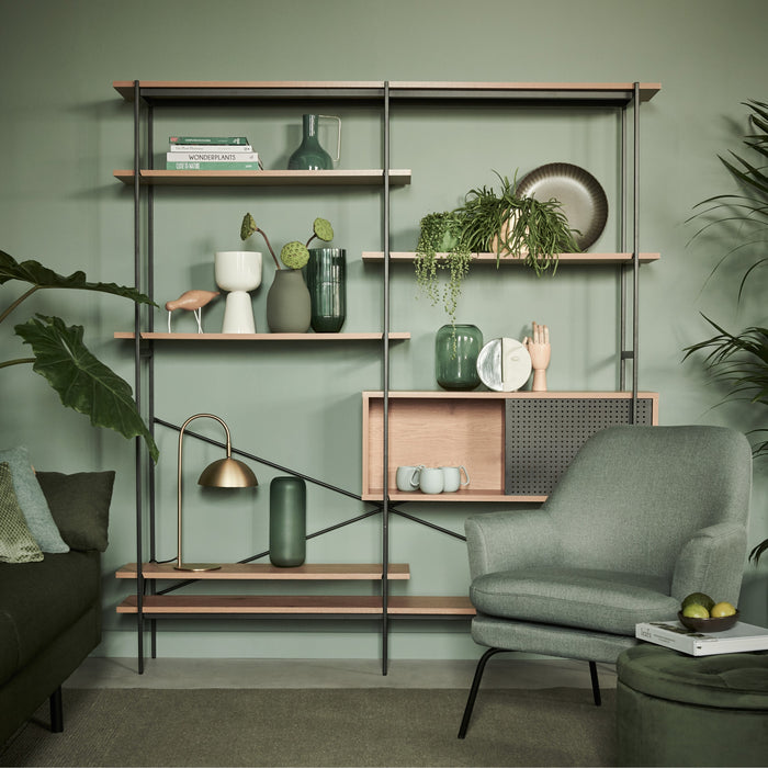 by fonQ basic Sleek Stellingkast B 172 cm - Naturel Eiken