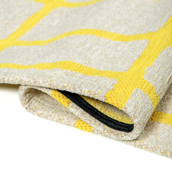 Lola & Moi Caro Vloerkleed - Bright Yellow - 170 x 240 cm