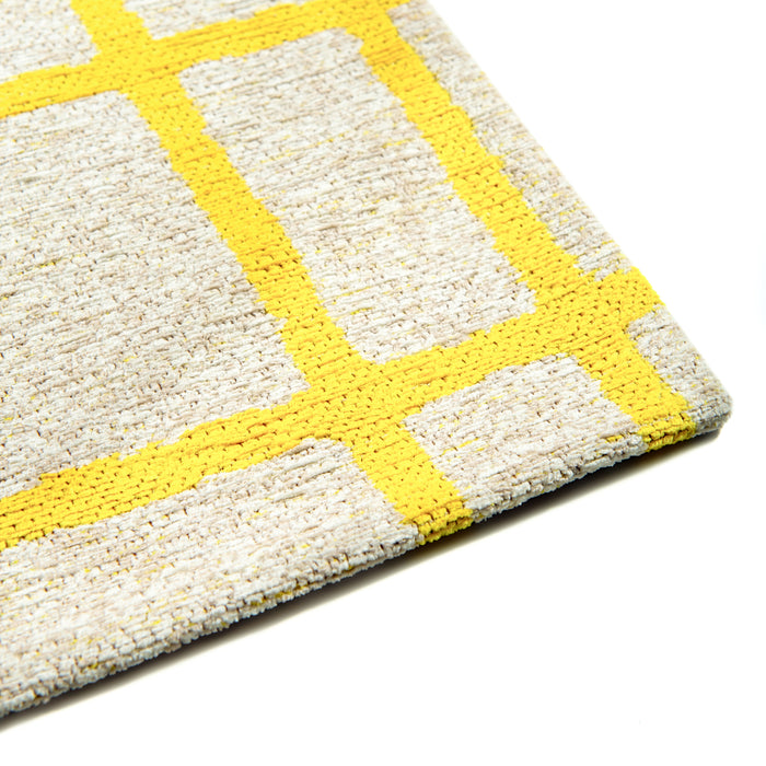 Lola & Moi Caro Vloerkleed - Bright Yellow - 170 x 240 cm