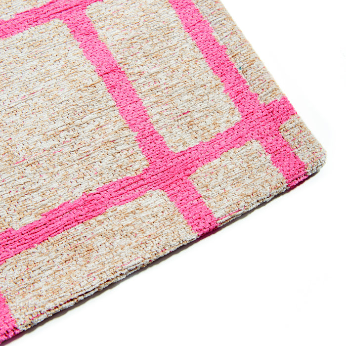 Lola & Moi Caro Vloerkleed - Hot Pink - 80 x 150 cm