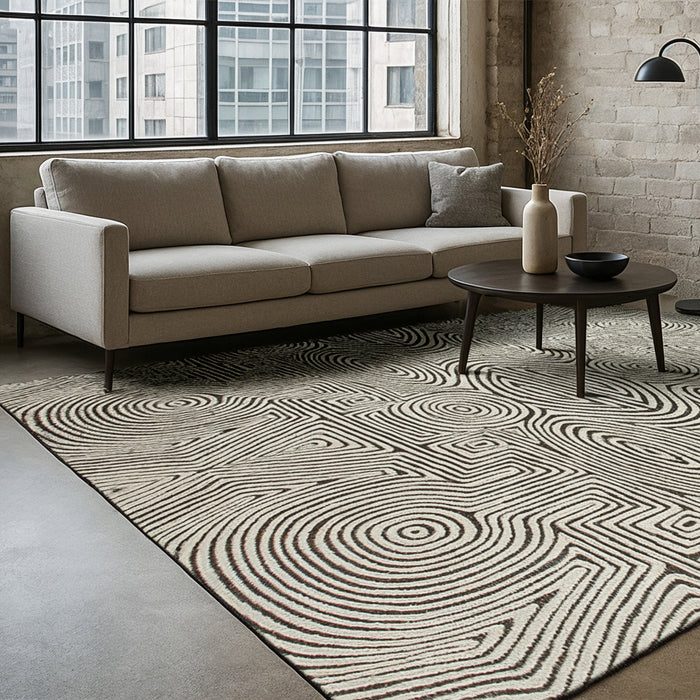 Lola & Moi Tabasco Vloerkleed - Ebony Ivory - 140 x 200 cm