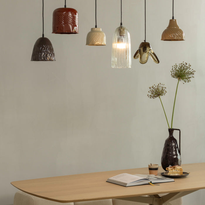 WOOOD Arleso Hanglamp - Oranje / Bruin