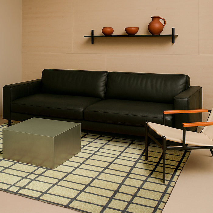 Lola & Moi Caro Vloerkleed - Creamy Black - 240 x 340 cm