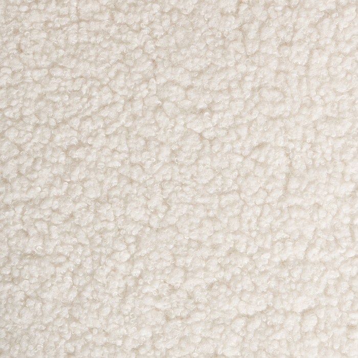 Beliani - SANILAC - Eetkamerstoel set van 2 - Wit - Bouclé