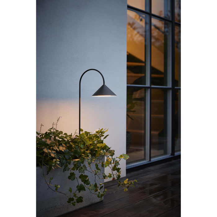 Grasp sokkellamp H60 LED oplaadbaar Brushed Stainless Steel