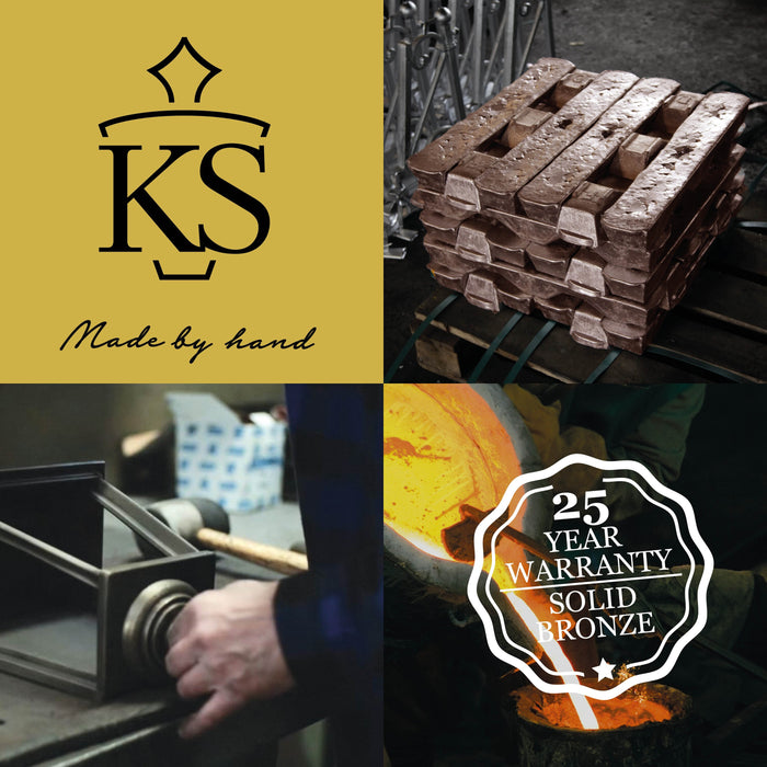 KS Verlichting Brenz Muurlamp Brons