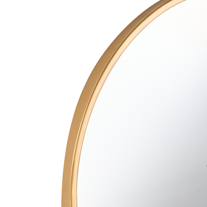 Beliani - AZEVILLE - Wandspiegel - Goud - IJzer