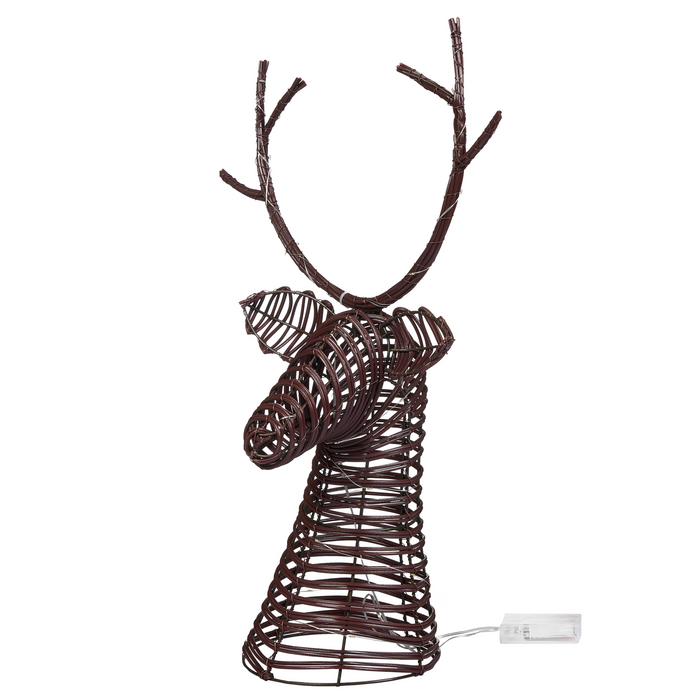 Beliani - DYBESO - LED-decoratie - Donkerbruin - IJzer