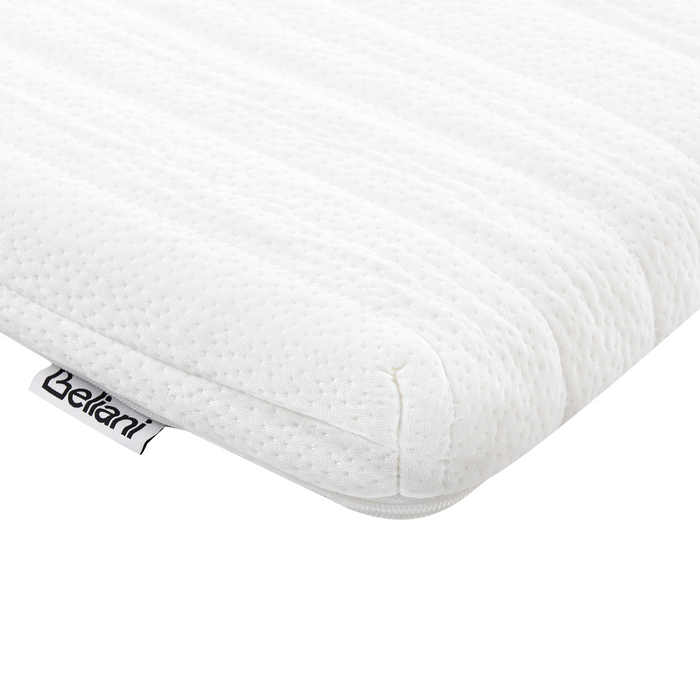 Beliani - DAZZEL - Matrastopper - Wit - 160 x 200 cm - Traagschuim