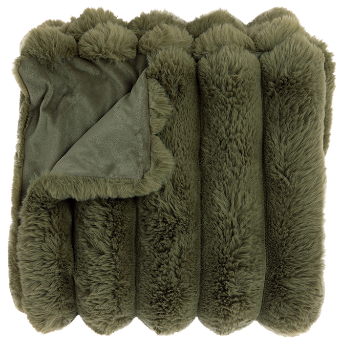 Unique Living - Plaid Liebe 150x200cm - Winter Green