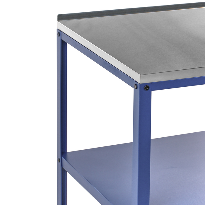 Beliani - VILAMA - Tuin kookeiland set - Blauw - 2-delig - RVS