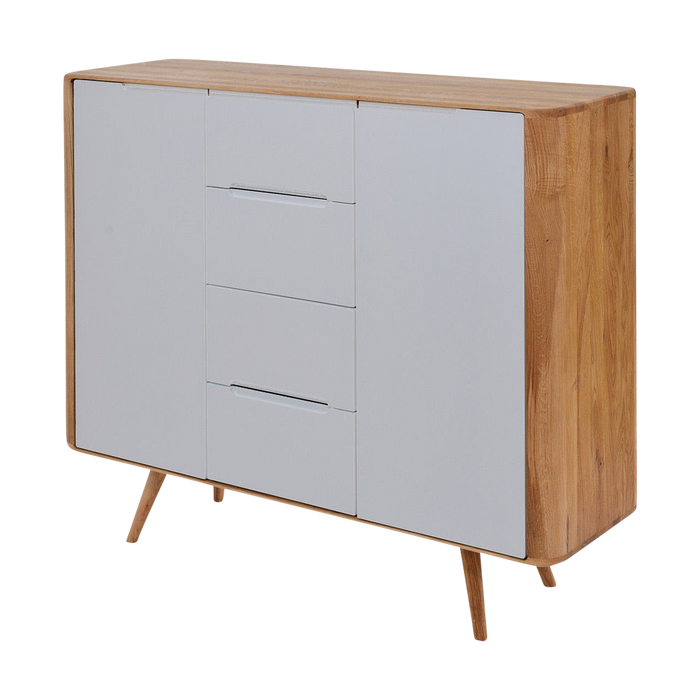 Gazzda Ena Dresser 135 Eikenhouten Dressoir - Naturel | Wit