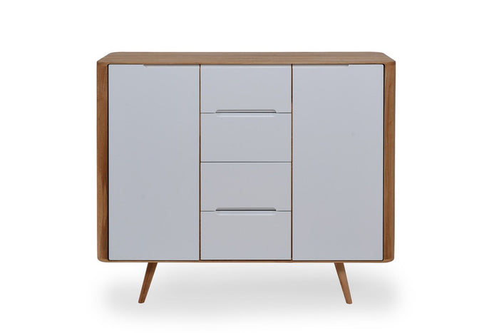 Gazzda Ena Dresser 135 Eikenhouten Dressoir - Naturel | Wit
