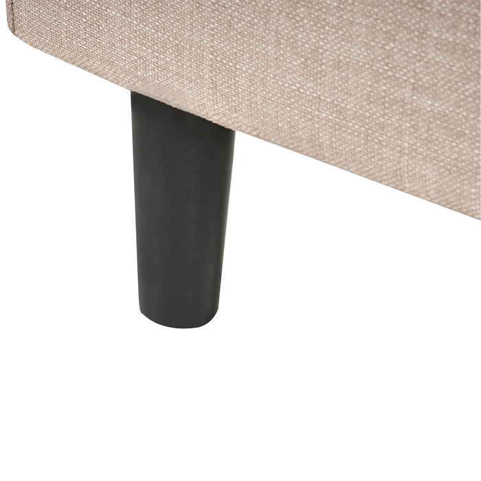 Beliani - FITOU - Bedframe hoes - Beige - 120 x 200 cm - Polyester