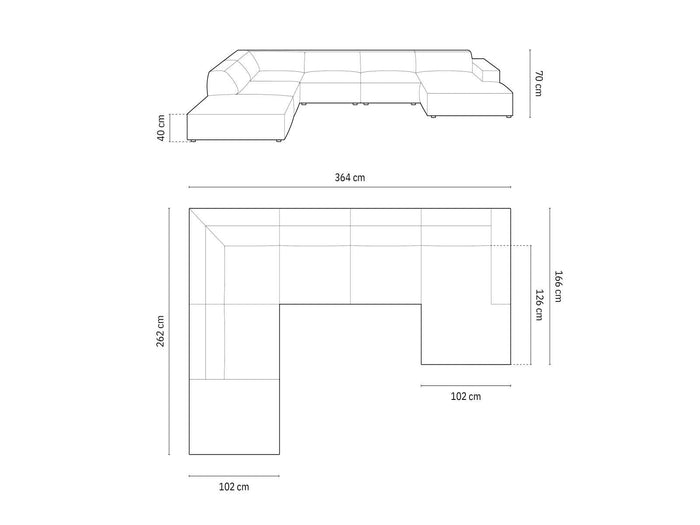 Micadoni U-bank Jodie bouclé links
