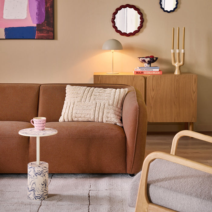 by fonQ Soft 3-zitsbank - Micro Chenille - Terra