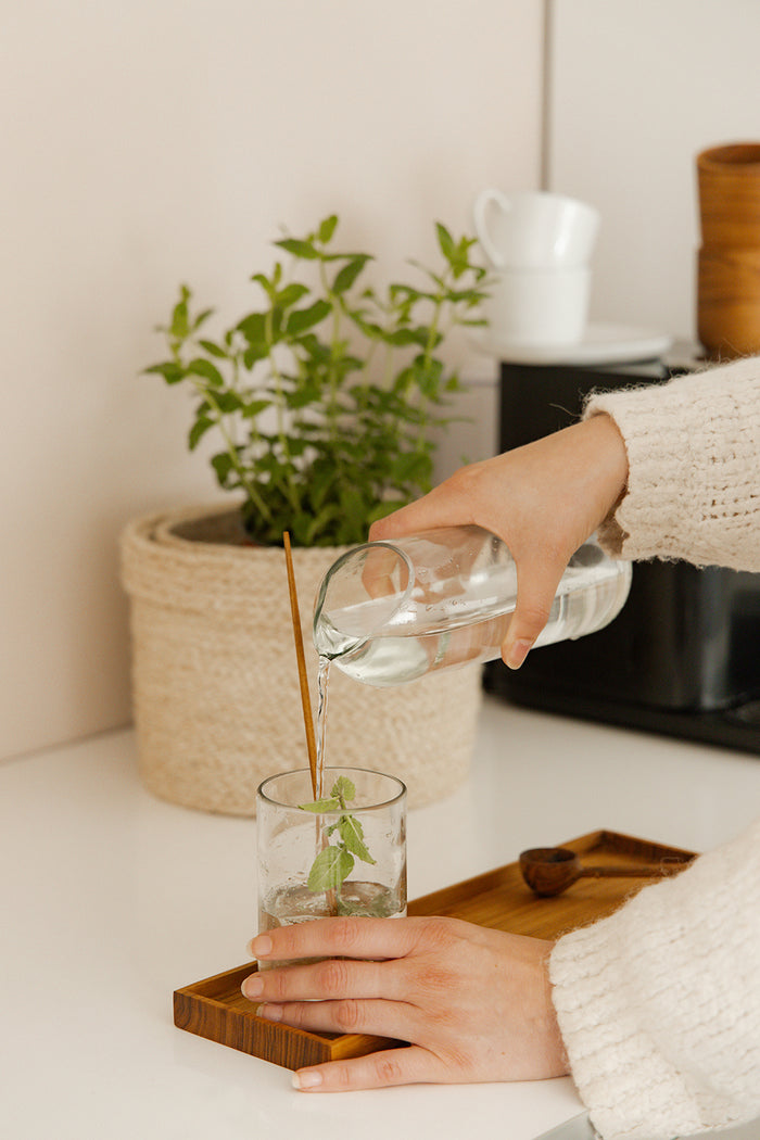 Originalhome Karaf van upcyclede wijnfles - Transparant