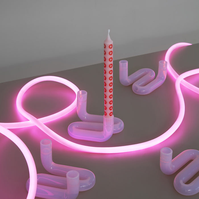 Studio About Wave Kandelaar - Milky Rose