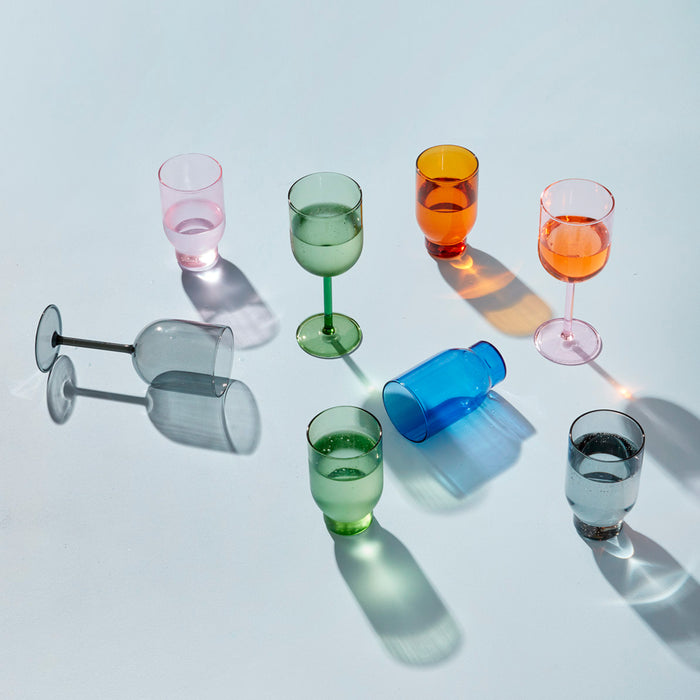 Studio About Glassware Waterglas - Set van 2 - Green