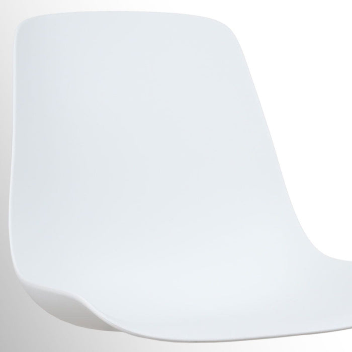 Nolon Nino-Pip Barkruk Wit - Kunststof - Zwart Onderstel - 65 cm