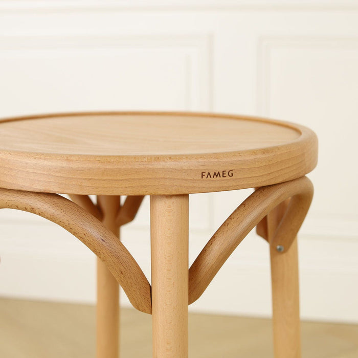 Fameg Diana houten barkruk naturel - 61 cm